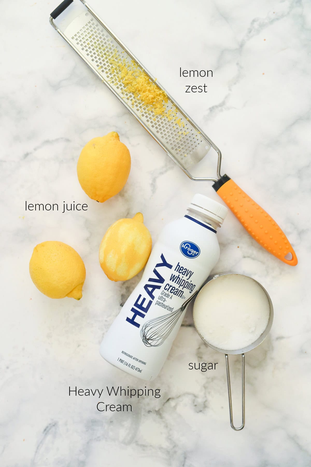 ingredients for lemon posset