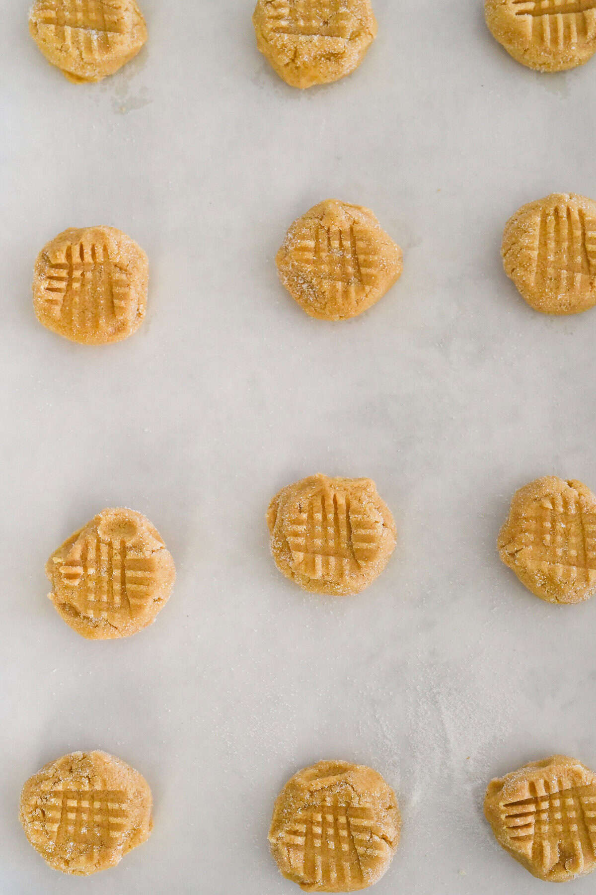 cookie dough ready for the oven