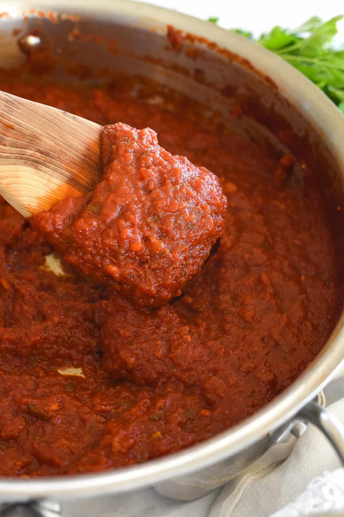 thickened marinara sauce
