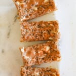 overhead shot of biscoff bars