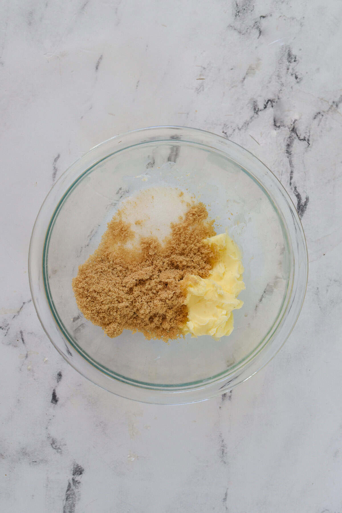 bowl of butter and sugars